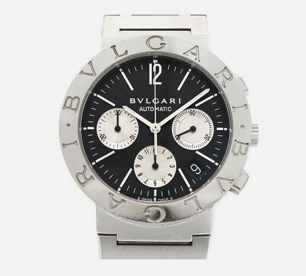 Mens BB38SSCH Chronograph Watch with Black Dial and Link Bracelet (1 of 5)
