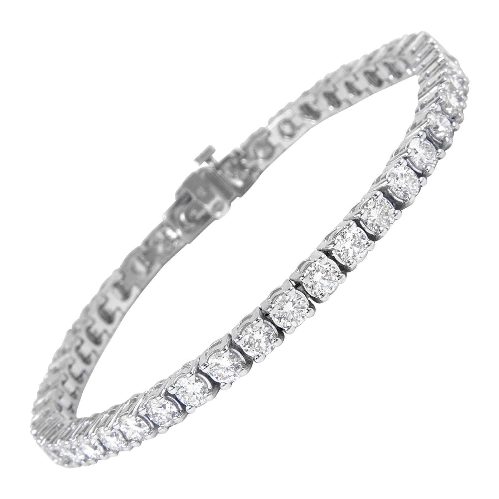 6.86ct Diamond Bracelet 18k White Gold GIA Appraised (1 of 4)