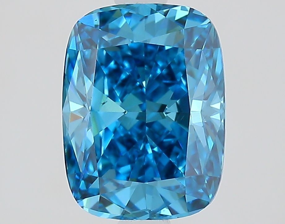 Loose Diamond - CUSHION MODIFIED 1.75ct Fancy Vivid Blue VS1: Loose Diamond - CUSHION MODIFIED 1.75ct Fancy Vivid Blue VS1 Source: This is a real non-mined Diamond that has been grown in a lab Shape: CUSHION MODIFIED Carats: 1.75 Color: Fancy Vivid Blue Certific