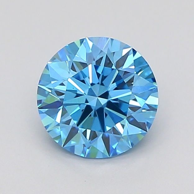 Ideal Loose Diamond - ROUND 1.04ct Fancy Vivid Blue VS2: Ideal Loose Diamond - ROUND 1.04ct Fancy Vivid Blue VS2 Source: This is a real non-mined Diamond that has been grown in a lab Shape: ROUND Carats: 1.04 Color: Fancy Vivid Blue Certification: IGI Video