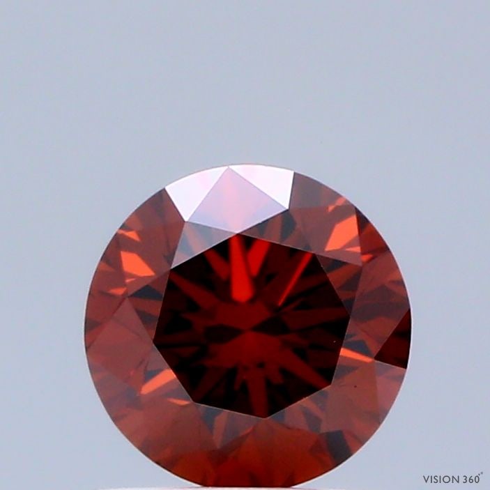 Loose Diamond - ROUND 0.67ct Fancy Deep Orange VS1: Loose Diamond - ROUND 0.67ct Fancy Deep Orange VS1 Source: This is a real non-mined Diamond that has been grown in a lab Shape: ROUND Carats: 0.67 Color: Fancy Deep Orange Certification: IGI Video: