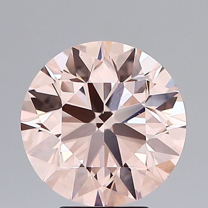 Ideal Loose Diamond - ROUND 4.0ct Fancy Light Orangey Pink VS1: Ideal Loose Diamond - ROUND 4.0ct Fancy Light Orangey Pink VS1 Source: This is a real non-mined Diamond that has been grown in a lab Shape: ROUND Carats: 4.0 Color: Fancy Light Orangey Pink