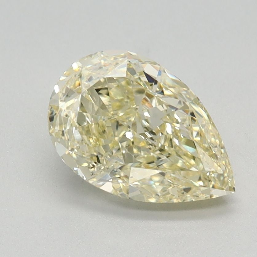 Loose Diamond - PEAR 1.13ct Fancy Light Yellow VS1: Loose Diamond - PEAR 1.13ct Fancy Light Yellow VS1 Source: This is a real non-mined Diamond that has been grown in a lab Shape: PEAR Carats: 1.13 Color: Fancy Light Yellow Certification: IGI Video: