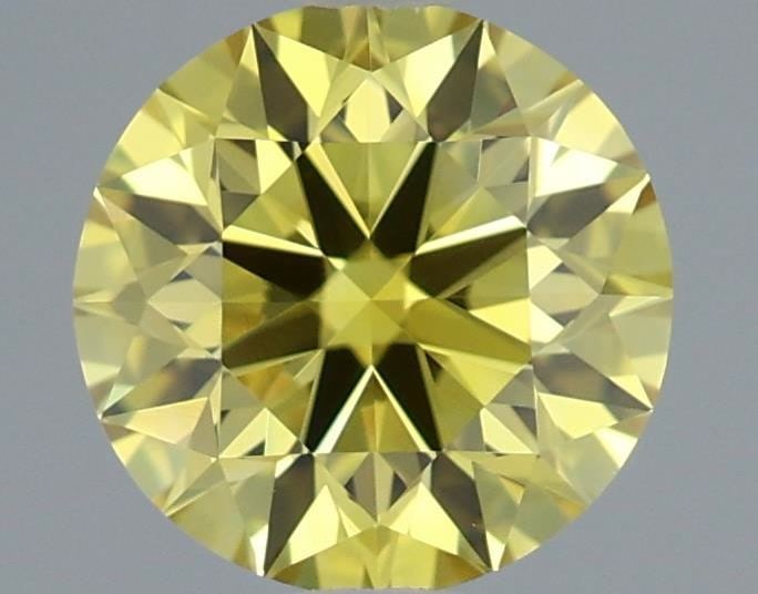 Loose Diamond - ROUND 0.62ct Fancy Vivid Yellow VVS2: Loose Diamond - ROUND 0.62ct Fancy Vivid Yellow VVS2 Source: This is a real non-mined Diamond that has been grown in a lab Shape: ROUND Carats: 0.62 Color: Fancy Vivid Yellow Certification: IGI Video:
