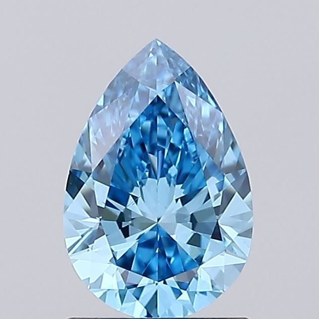 Loose Diamond - PEAR 1.0ct Fancy Vivid Blue VS2: Loose Diamond - PEAR 1.0ct Fancy Vivid Blue VS2 Source: This is a real non-mined Diamond that has been grown in a lab Shape: PEAR Carats: 1.0 Color: Fancy Vivid Blue Certification: IGI Video: