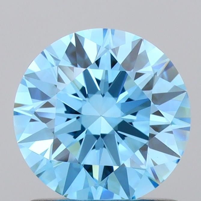 Ideal Loose Diamond - ROUND 1.03ct Fancy Vivid Blue VVS1: Ideal Loose Diamond - ROUND 1.03ct Fancy Vivid Blue VVS1 Source: This is a real non-mined Diamond that has been grown in a lab Shape: ROUND Carats: 1.03 Color: Fancy Vivid Blue Certification: IGI Vide