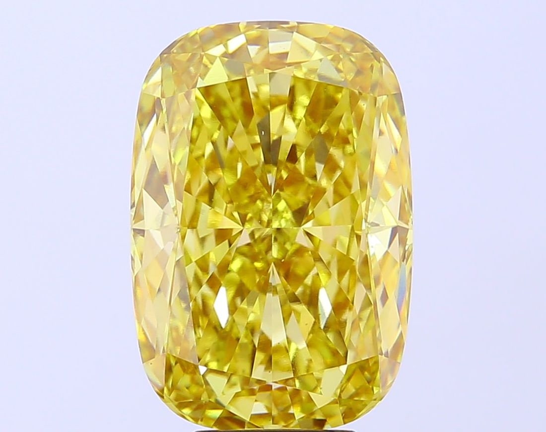 Loose Diamond - CUSHION MODIFIED 8.51ct Fancy Vivid Yellow VS1: Loose Diamond - CUSHION MODIFIED 8.51ct Fancy Vivid Yellow VS1 Source: This is a real non-mined Diamond that has been grown in a lab Shape: CUSHION MODIFIED Carats: 8.51 Color: Fancy Vivid Yellow Cert