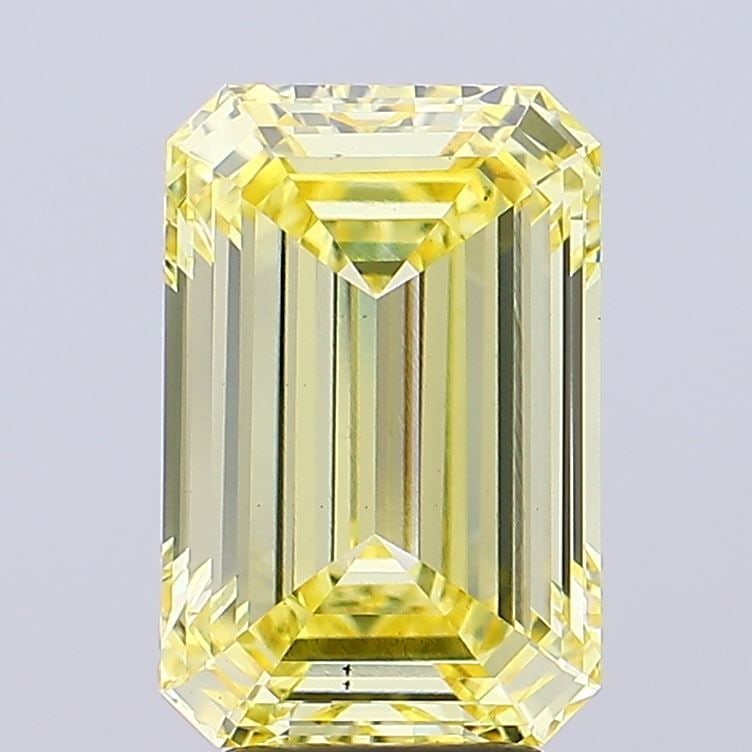 Loose Diamond - EMERALD 4.8ct Fancy Intense Yellow VS2: Loose Diamond - EMERALD 4.8ct Fancy Intense Yellow VS2 Source: This is a real non-mined Diamond that has been grown in a lab Shape: EMERALD Carats: 4.8 Color: Fancy Intense Yellow Certification: IGI V