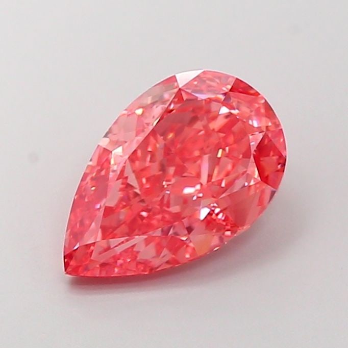 Loose Diamond - PEAR 4.06ct Fancy Vivid Pink VVS2: Loose Diamond - PEAR 4.06ct Fancy Vivid Pink VVS2 Source: This is a real non-mined Diamond that has been grown in a lab Shape: PEAR Carats: 4.06 Color: Fancy Vivid Pink Certification: IGI Video:
