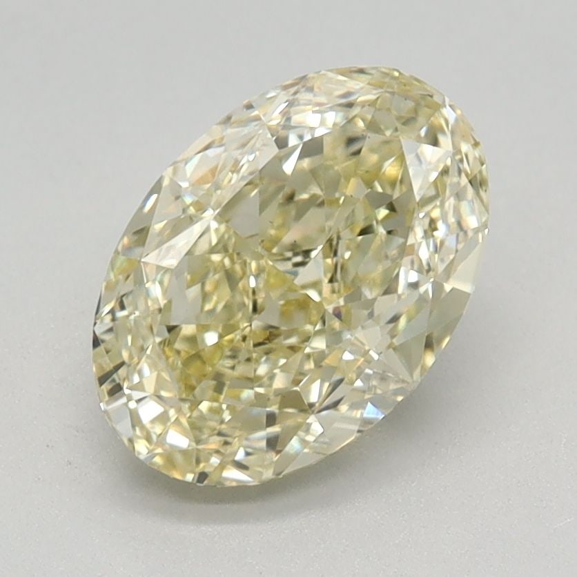 Loose Diamond - OVAL 1.45ct Fancy Yellow VS1: Loose Diamond - OVAL 1.45ct Fancy Yellow VS1 Source: This is a real non-mined Diamond that has been grown in a lab Shape: OVAL Carats: 1.45 Color: Fancy Yellow Certification: IGI Video: