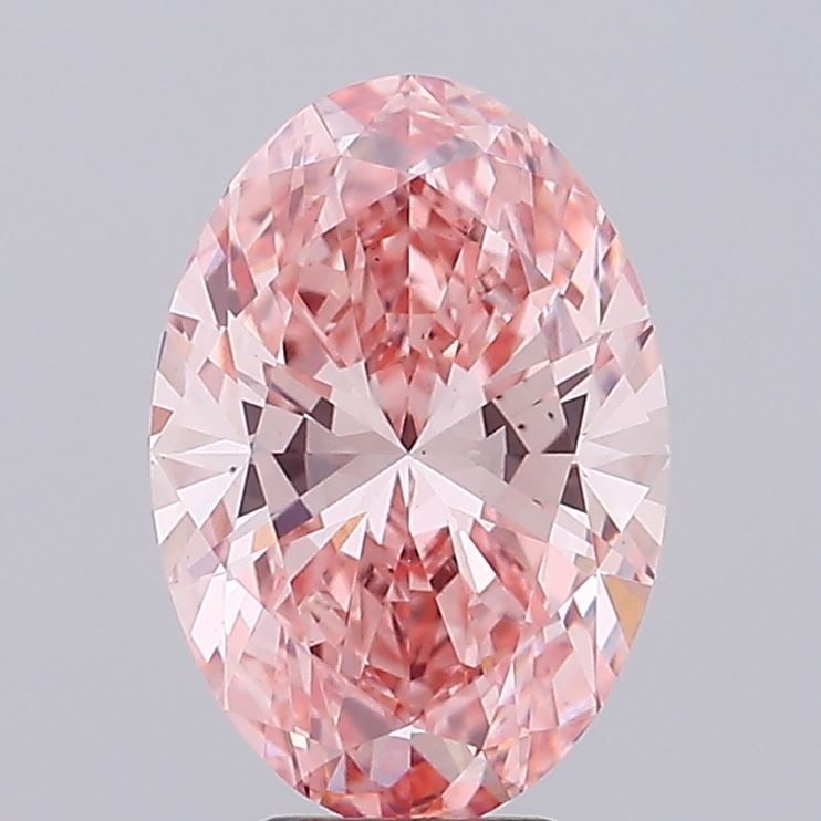 Loose Diamond - OVAL 5.01ct Fancy Vivid Pink VS1: Loose Diamond - OVAL 5.01ct Fancy Vivid Pink VS1 Source: This is a real non-mined Diamond that has been grown in a lab Shape: OVAL Carats: 5.01 Color: Fancy Vivid Pink Certification: IGI Video: