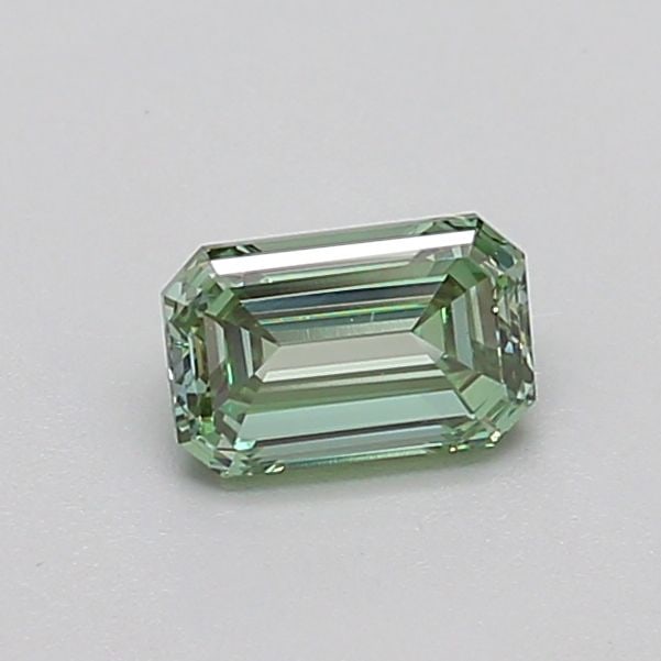 Loose Diamond - EMERALD 0.47ct Fancy Vivid Green VS1: Loose Diamond - EMERALD 0.47ct Fancy Vivid Green VS1 Source: This is a real non-mined Diamond that has been grown in a lab Shape: EMERALD Carats: 0.47 Color: Fancy Vivid Green Certification: IGI Video