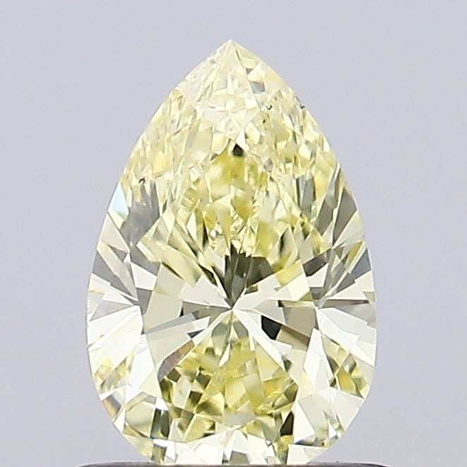Loose Diamond - PEAR 0.6ct Fancy Vivid Yellow VS1: Loose Diamond - PEAR 0.6ct Fancy Vivid Yellow VS1 Source: This is a real non-mined Diamond that has been grown in a lab Shape: PEAR Carats: 0.6 Color: Fancy Vivid Yellow Certification: NONE Video: