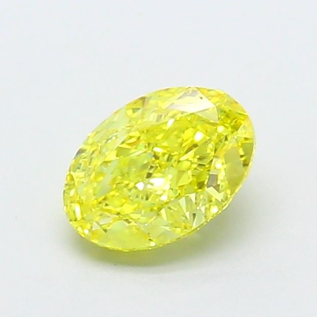 Loose Diamond - OVAL 1.15ct Fancy Vivid Yellow VVS2: Loose Diamond - OVAL 1.15ct Fancy Vivid Yellow VVS2 Source: This is a real non-mined Diamond that has been grown in a lab Shape: OVAL Carats: 1.15 Color: Fancy Vivid Yellow Certification: IGI Video: