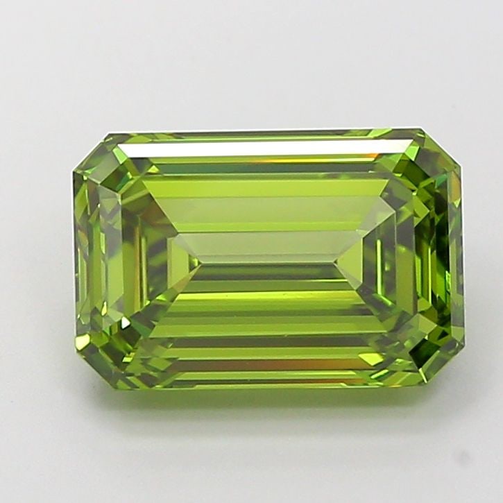 Loose Diamond - EMERALD 4.25ct Fancy Vivid Green VVS2: Loose Diamond - EMERALD 4.25ct Fancy Vivid Green VVS2 Source: This is a real non-mined Diamond that has been grown in a lab Shape: EMERALD Carats: 4.25 Color: Fancy Vivid Green Certification: IGI Vide