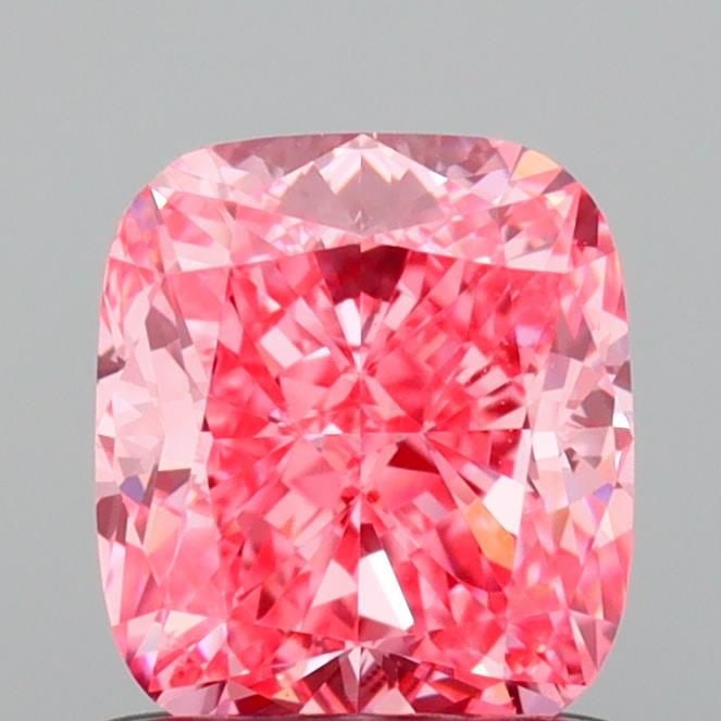 Loose Diamond - CUSHION MODIFIED 1.01ct Fancy Vivid Pink VS1: Loose Diamond - CUSHION MODIFIED 1.01ct Fancy Vivid Pink VS1 Source: This is a real non-mined Diamond that has been grown in a lab Shape: CUSHION MODIFIED Carats: 1.01 Color: Fancy Vivid Pink Certific