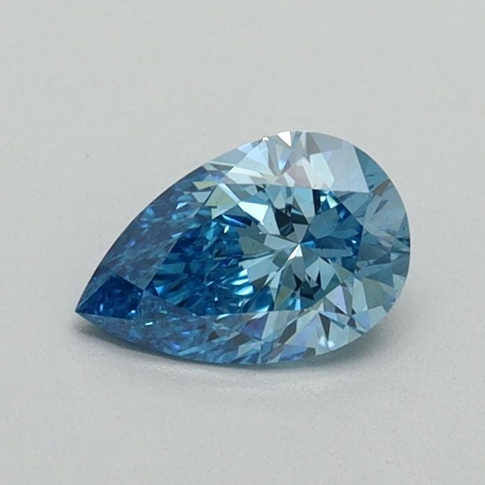Loose Diamond - PEAR 0.46ct Fancy Blue VS1: Loose Diamond - PEAR 0.46ct Fancy Blue VS1 Source: This is a real non-mined Diamond that has been grown in a lab Shape: PEAR Carats: 0.46 Color: Fancy Blue Certification: NONE Video:
