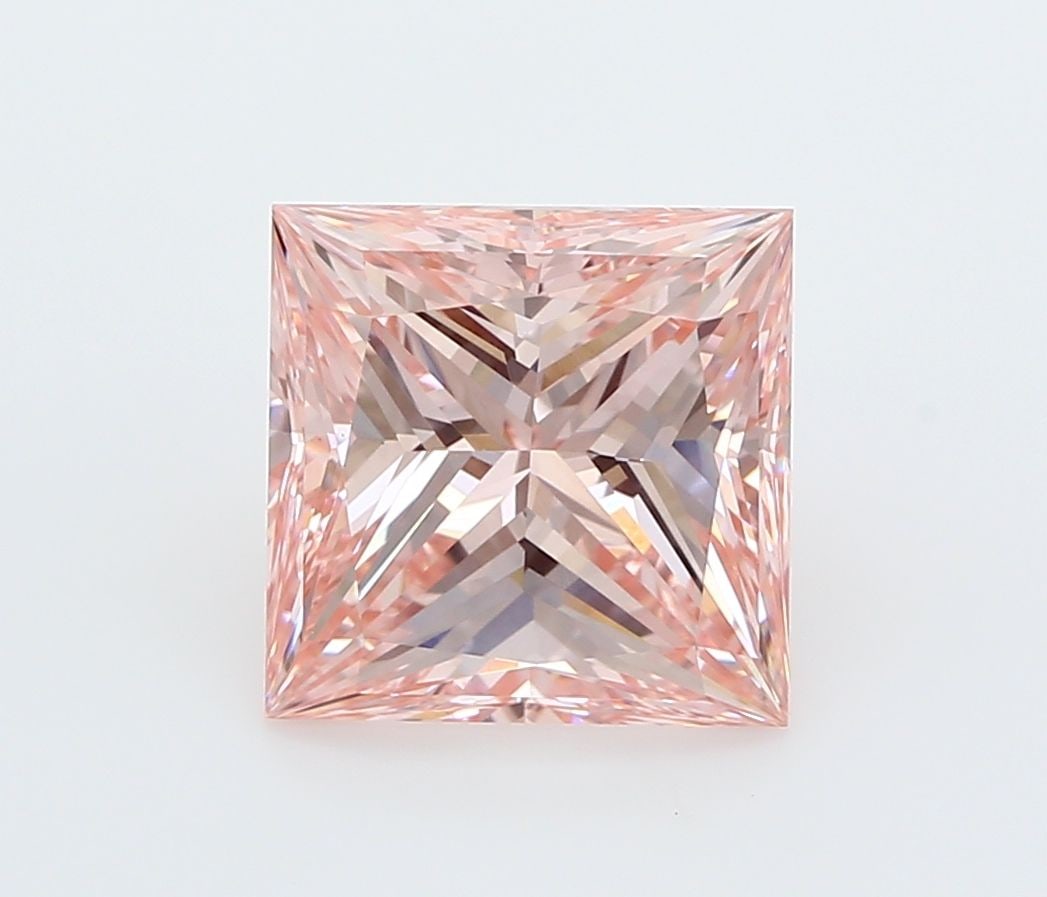Loose Diamond - PRINCESS 4.03ct Fancy Intense Pink VS1: Loose Diamond - PRINCESS 4.03ct Fancy Intense Pink VS1 Source: This is a real non-mined Diamond that has been grown in a lab Shape: PRINCESS Carats: 4.03 Color: Fancy Intense Pink Certification: IGI V