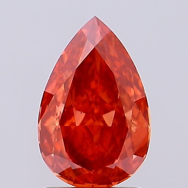 Loose Diamond - PEAR 1.6ct Fancy Vivid Red VS2: Loose Diamond - PEAR 1.6ct Fancy Vivid Red VS2 Source: This is a real non-mined Diamond that has been grown in a lab Shape: PEAR Carats: 1.6 Color: Fancy Vivid Red Certification: NONE Video: