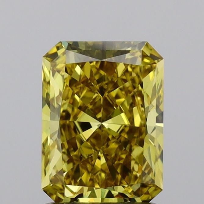 Loose Diamond - RADIANT 1.36ct Fancy Vivid Yellow VS1: Loose Diamond - RADIANT 1.36ct Fancy Vivid Yellow VS1 Source: This is a real non-mined Diamond that has been grown in a lab Shape: RADIANT Carats: 1.36 Color: Fancy Vivid Yellow Certification: IGI Vid