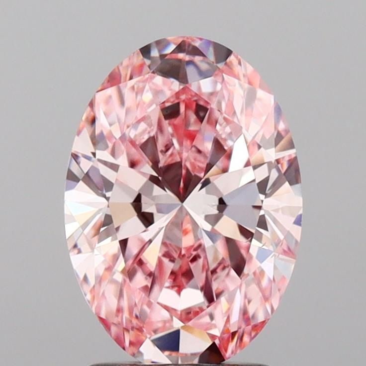 Loose Diamond - OVAL 2.02ct Fancy Intense Pink VS1: Loose Diamond - OVAL 2.02ct Fancy Intense Pink VS1 Source: This is a real non-mined Diamond that has been grown in a lab Shape: OVAL Carats: 2.02 Color: Fancy Intense Pink Certification: IGI Video: