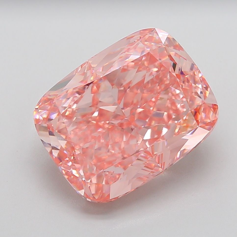 Loose Diamond - CUSHION MODIFIED 15.18ct Fancy Vivid Pink VS2: Loose Diamond - CUSHION MODIFIED 15.18ct Fancy Vivid Pink VS2 Source: This is a real non-mined Diamond that has been grown in a lab Shape: CUSHION MODIFIED Carats: 15.18 Color: Fancy Vivid Pink Certif