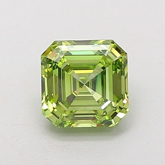Loose Diamond - SQUARE EMERALD 1.02ct Fancy Vivid Green VVS2: Loose Diamond - SQUARE EMERALD 1.02ct Fancy Vivid Green VVS2 Source: This is a real non-mined Diamond that has been grown in a lab Shape: SQUARE EMERALD Carats: 1.02 Color: Fancy Vivid Green Certifica