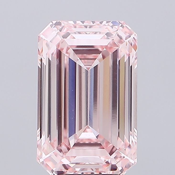 Loose Diamond - EMERALD 8.07ct Fancy Intense Pink VS1: Loose Diamond - EMERALD 8.07ct Fancy Intense Pink VS1 Source: This is a real non-mined Diamond that has been grown in a lab Shape: EMERALD Carats: 8.07 Color: Fancy Intense Pink Certification: IGI Vid
