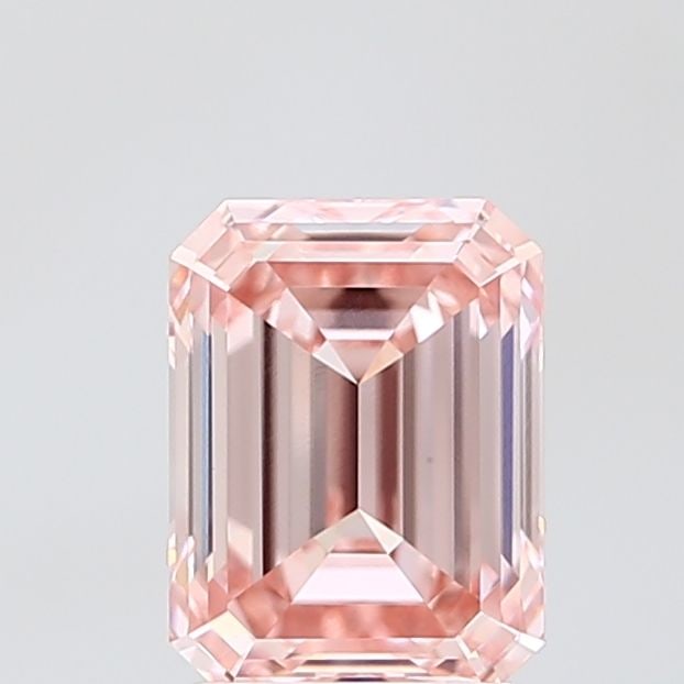 Loose Diamond - EMERALD 2.08ct Fancy Light Pink VVS2: Loose Diamond - EMERALD 2.08ct Fancy Light Pink VVS2 Source: This is a real non-mined Diamond that has been grown in a lab Shape: EMERALD Carats: 2.08 Color: Fancy Light Pink Certification: NONE Video