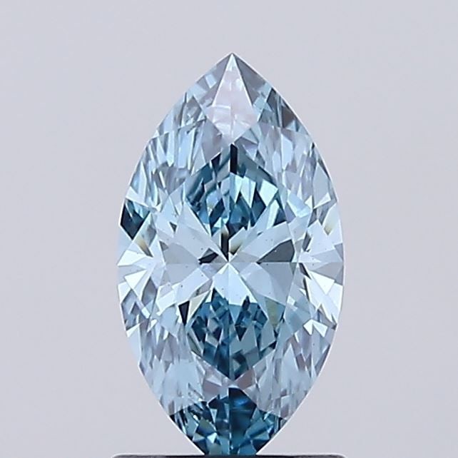 Loose Diamond - MARQUISE 1.02ct Fancy Vivid Blue VS2: Loose Diamond - MARQUISE 1.02ct Fancy Vivid Blue VS2 Source: This is a real non-mined Diamond that has been grown in a lab Shape: MARQUISE Carats: 1.02 Color: Fancy Vivid Blue Certification: IGI Video