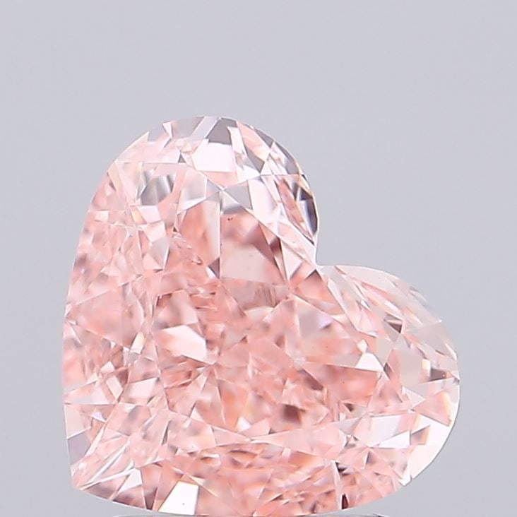 Loose Diamond - HEART 2.17ct Fancy Vivid Pink VS1: Loose Diamond - HEART 2.17ct Fancy Vivid Pink VS1 Source: This is a real non-mined Diamond that has been grown in a lab Shape: HEART Carats: 2.17 Color: Fancy Vivid Pink Certification: IGI Video: