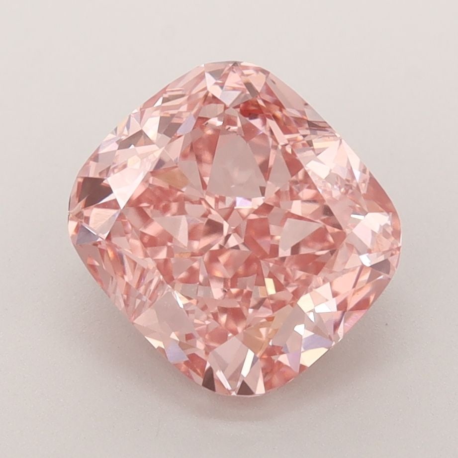 Loose Diamond - CUSHION BRILLIANT 3.18ct Fancy Vivid Pink VS1: Loose Diamond - CUSHION BRILLIANT 3.18ct Fancy Vivid Pink VS1 Source: This is a real non-mined Diamond that has been grown in a lab Shape: CUSHION BRILLIANT Carats: 3.18 Color: Fancy Vivid Pink Certif