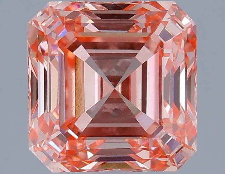 Loose Diamond - ASSCHER 2.07ct Fancy Vivid Pink VS1: Loose Diamond - ASSCHER 2.07ct Fancy Vivid Pink VS1 Source: This is a real non-mined Diamond that has been grown in a lab Shape: ASSCHER Carats: 2.07 Color: Fancy Vivid Pink Certification: IGI Video: