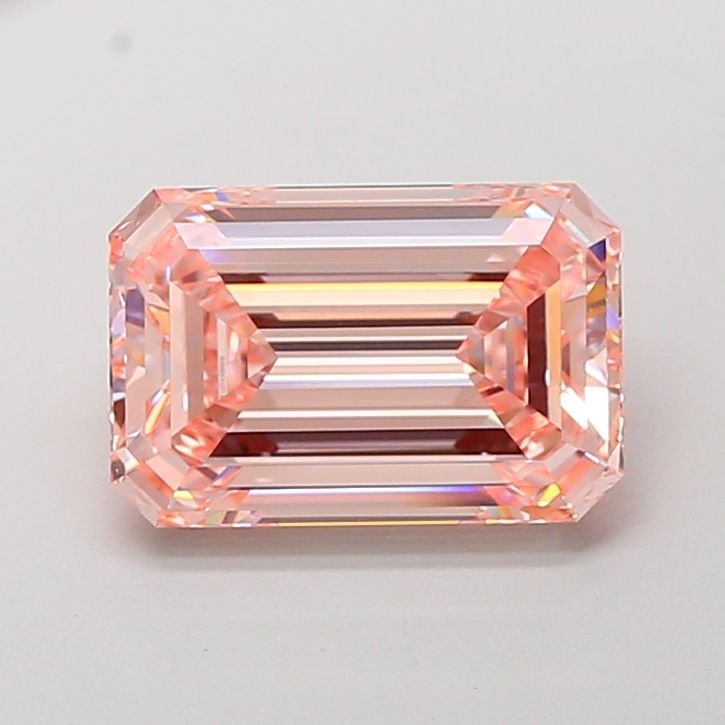 Loose Diamond - EMERALD 4.04ct Fancy Intense Pink VVS2: Loose Diamond - EMERALD 4.04ct Fancy Intense Pink VVS2 Source: This is a real non-mined Diamond that has been grown in a lab Shape: EMERALD Carats: 4.04 Color: Fancy Intense Pink Certification: IGI Vi