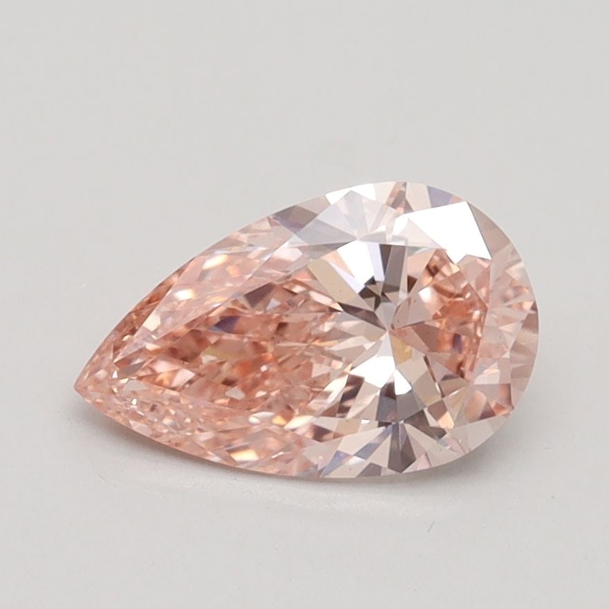 Loose Diamond - PEAR 1.0ct Fancy Intense Orangey Pink VS1: Loose Diamond - PEAR 1.0ct Fancy Intense Orangey Pink VS1 Source: This is a real non-mined Diamond that has been grown in a lab Shape: PEAR Carats: 1.0 Color: Fancy Intense Orangey Pink Certification: