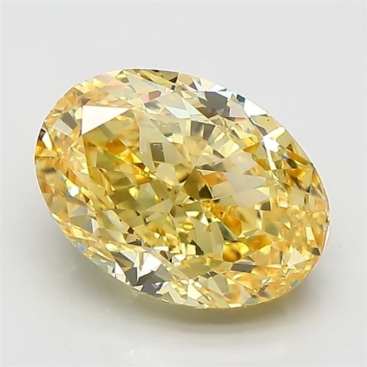 Loose Diamond - OVAL 4.51ct Fancy Intense Yellow VS1: Loose Diamond - OVAL 4.51ct Fancy Intense Yellow VS1 Source: This is a real non-mined Diamond that has been grown in a lab Shape: OVAL Carats: 4.51 Color: Fancy Intense Yellow Certification: IGI Video