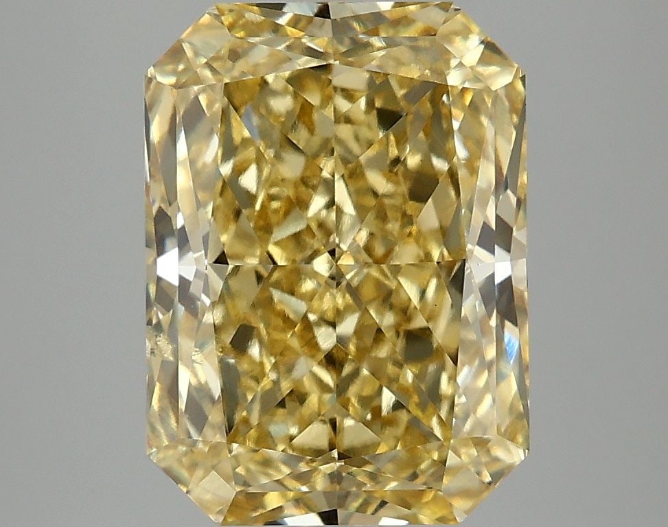 Loose Diamond - RADIANT 5.08ct Fancy Intense Yellow SI1: Loose Diamond - RADIANT 5.08ct Fancy Intense Yellow SI1 Source: This is a real non-mined Diamond that has been grown in a lab Shape: RADIANT Carats: 5.08 Color: Fancy Intense Yellow Certification: IGI