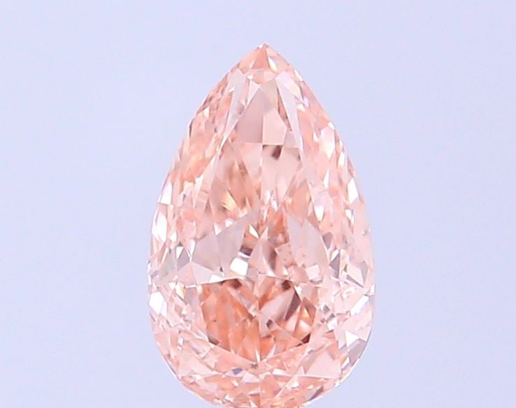 Loose Diamond - PEAR 0.5ct Fancy Light Pinkish Brown VVS2: Loose Diamond - PEAR 0.5ct Fancy Light Pinkish Brown VVS2 Source: This is a real non-mined Diamond that has been grown in a lab Shape: PEAR Carats: 0.5 Color: Fancy Light Pinkish Brown Certification: