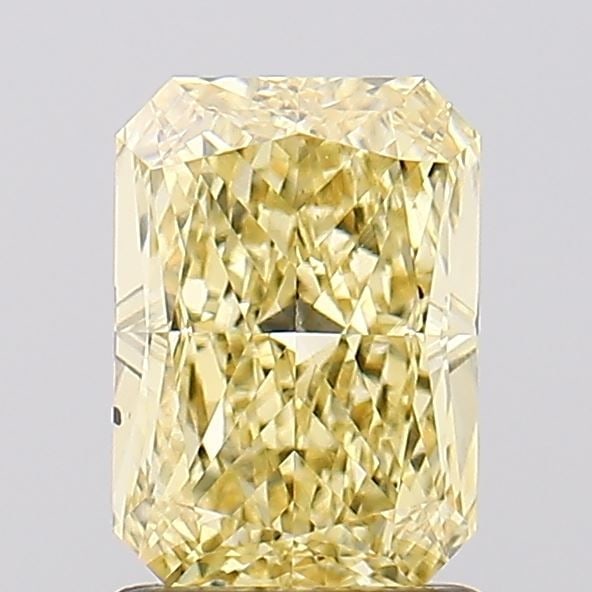 Loose Diamond - RADIANT 1.52ct Fancy Intense Yellow SI1: Loose Diamond - RADIANT 1.52ct Fancy Intense Yellow SI1 Source: This is a real non-mined Diamond that has been grown in a lab Shape: RADIANT Carats: 1.52 Color: Fancy Intense Yellow Certification: IGI