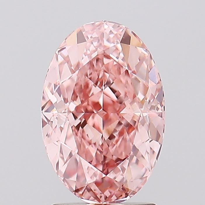 Loose Diamond - OVAL 2.51ct Fancy Vivid Pink VVS2: Loose Diamond - OVAL 2.51ct Fancy Vivid Pink VVS2 Source: This is a real non-mined Diamond that has been grown in a lab Shape: OVAL Carats: 2.51 Color: Fancy Vivid Pink Certification: IGI Video: