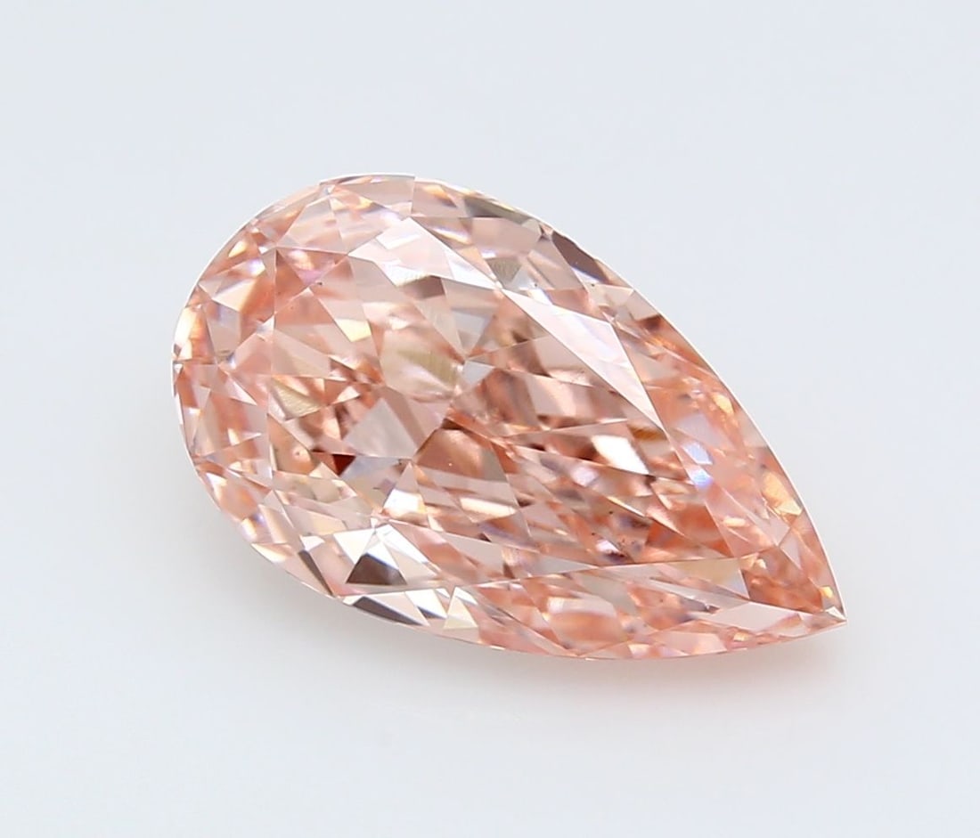 Loose Diamond - PEAR 3.83ct Fancy Vivid Pink VS1: Loose Diamond - PEAR 3.83ct Fancy Vivid Pink VS1 Source: This is a real non-mined Diamond that has been grown in a lab Shape: PEAR Carats: 3.83 Color: Fancy Vivid Pink Certification: IGI Video: