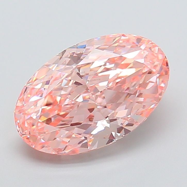 Loose Diamond - OVAL 5.05ct Fancy Vivid Pink VVS2: Loose Diamond - OVAL 5.05ct Fancy Vivid Pink VVS2 Source: This is a real non-mined Diamond that has been grown in a lab Shape: OVAL Carats: 5.05 Color: Fancy Vivid Pink Certification: IGI Video: