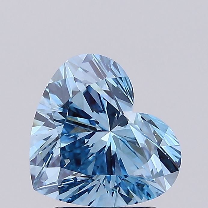 Loose Diamond - HEART 2.04ct Fancy Vivid Blue VS1: Loose Diamond - HEART 2.04ct Fancy Vivid Blue VS1 Source: This is a real non-mined Diamond that has been grown in a lab Shape: HEART Carats: 2.04 Color: Fancy Vivid Blue Certification: IGI Video: