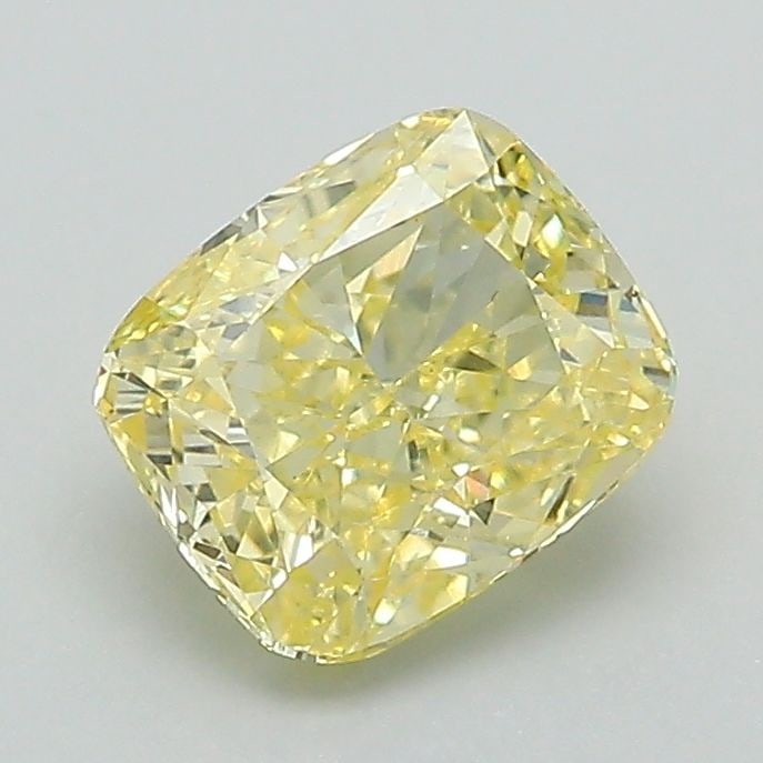 Loose Diamond - CUSHION BRILLIANT 1.29ct Fancy Intense Yellow VS1: Loose Diamond - CUSHION BRILLIANT 1.29ct Fancy Intense Yellow VS1 Source: This is a real non-mined Diamond that has been grown in a lab Shape: CUSHION BRILLIANT Carats: 1.29 Color: Fancy Intense Yello