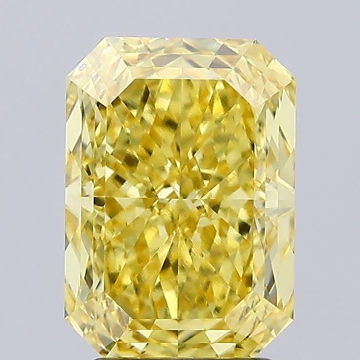 Loose Diamond - RADIANT 3.1ct Fancy Vivid Yellow VS1: Loose Diamond - RADIANT 3.1ct Fancy Vivid Yellow VS1 Source: This is a real non-mined Diamond that has been grown in a lab Shape: RADIANT Carats: 3.1 Color: Fancy Vivid Yellow Certification: IGI Video
