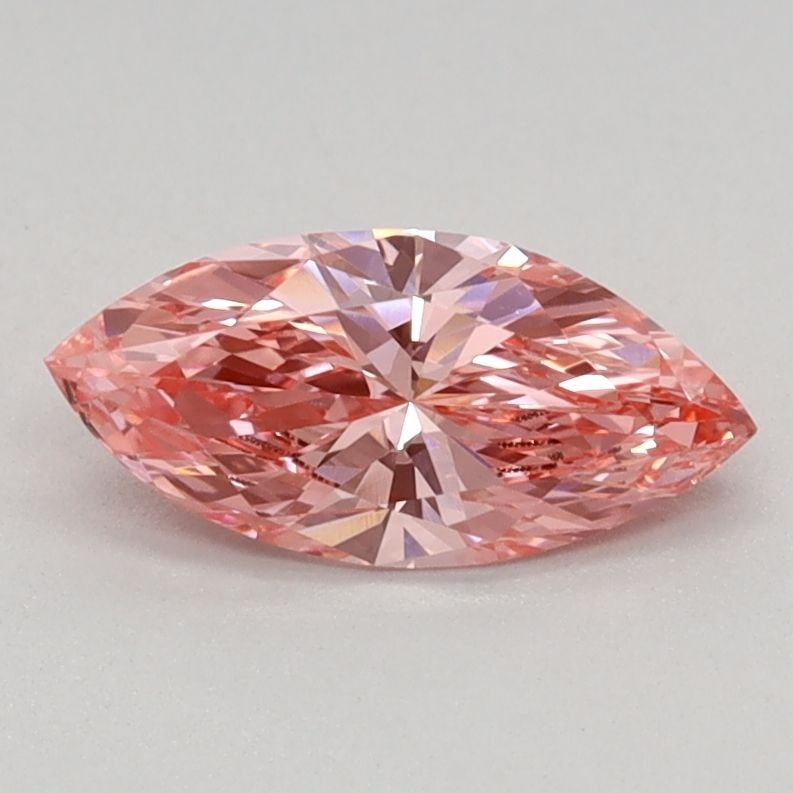 Loose Diamond - MARQUISE 0.5ct Fancy Vivid Pink VVS2: Loose Diamond - MARQUISE 0.5ct Fancy Vivid Pink VVS2 Source: This is a real non-mined Diamond that has been grown in a lab Shape: MARQUISE Carats: 0.5 Color: Fancy Vivid Pink Certification: IGI Video: