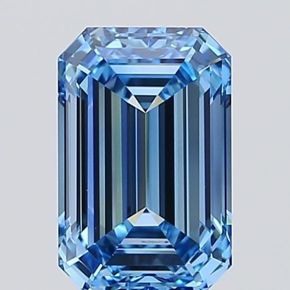 Loose Diamond - EMERALD 3.03ct Fancy Vivid Blue VVS2: Loose Diamond - EMERALD 3.03ct Fancy Vivid Blue VVS2 Source: This is a real non-mined Diamond that has been grown in a lab Shape: EMERALD Carats: 3.03 Color: Fancy Vivid Blue Certification: IGI Video: