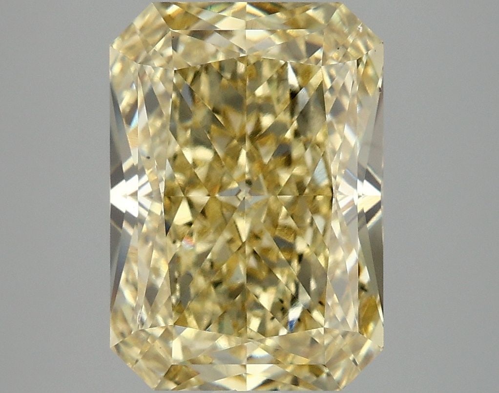 Loose Diamond - RADIANT 5.1ct Fancy Intense Yellow VS2: Loose Diamond - RADIANT 5.1ct Fancy Intense Yellow VS2 Source: This is a real non-mined Diamond that has been grown in a lab Shape: RADIANT Carats: 5.1 Color: Fancy Intense Yellow Certification: IGI V