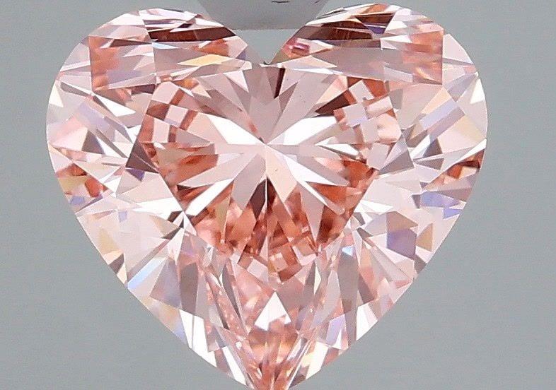 Loose Diamond - HEART 2.07ct Fancy Vivid Pink VS1: Loose Diamond - HEART 2.07ct Fancy Vivid Pink VS1 Source: This is a real non-mined Diamond that has been grown in a lab Shape: HEART Carats: 2.07 Color: Fancy Vivid Pink Certification: IGI Video: