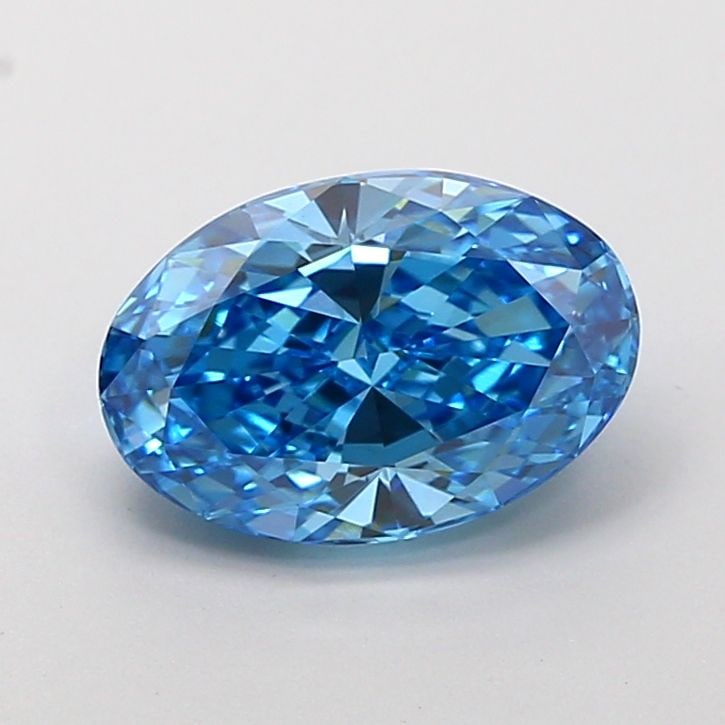 Loose Diamond - OVAL 2.03ct Fancy Vivid Blue VVS2: Loose Diamond - OVAL 2.03ct Fancy Vivid Blue VVS2 Source: This is a real non-mined Diamond that has been grown in a lab Shape: OVAL Carats: 2.03 Color: Fancy Vivid Blue Certification: IGI Video: